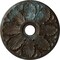 Ekena Millwork Milan Ceiling Medallion (Fits Canopies up to 4 5/8"), 24 1/2"OD x 3 1/2"ID x 1"P, Bronze Blue Patina CM24MIBBS - alternate 1